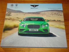 BENTLEY CONTINENTAL GT 2016 brochure