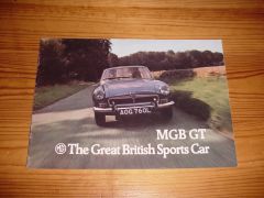 MG MGB GT brochure