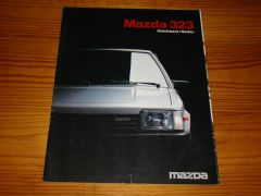 MAZDA 323 HATCHBACK/SEDAN 1982 brochure